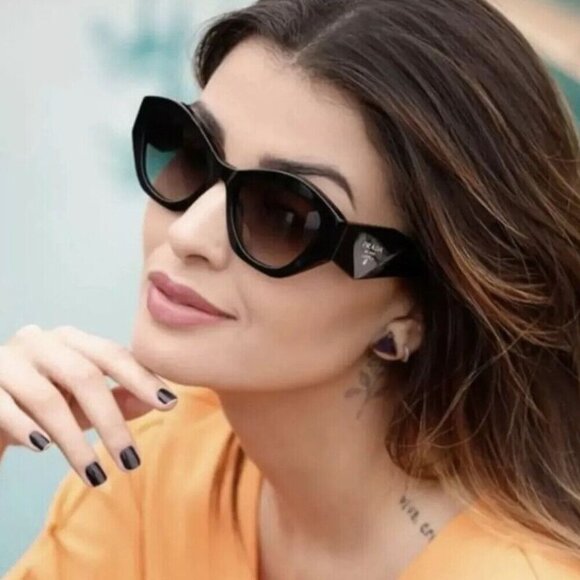 Prada Grey Gradient Cat Eye Ladies Sunglasses - Picture 3 of 3